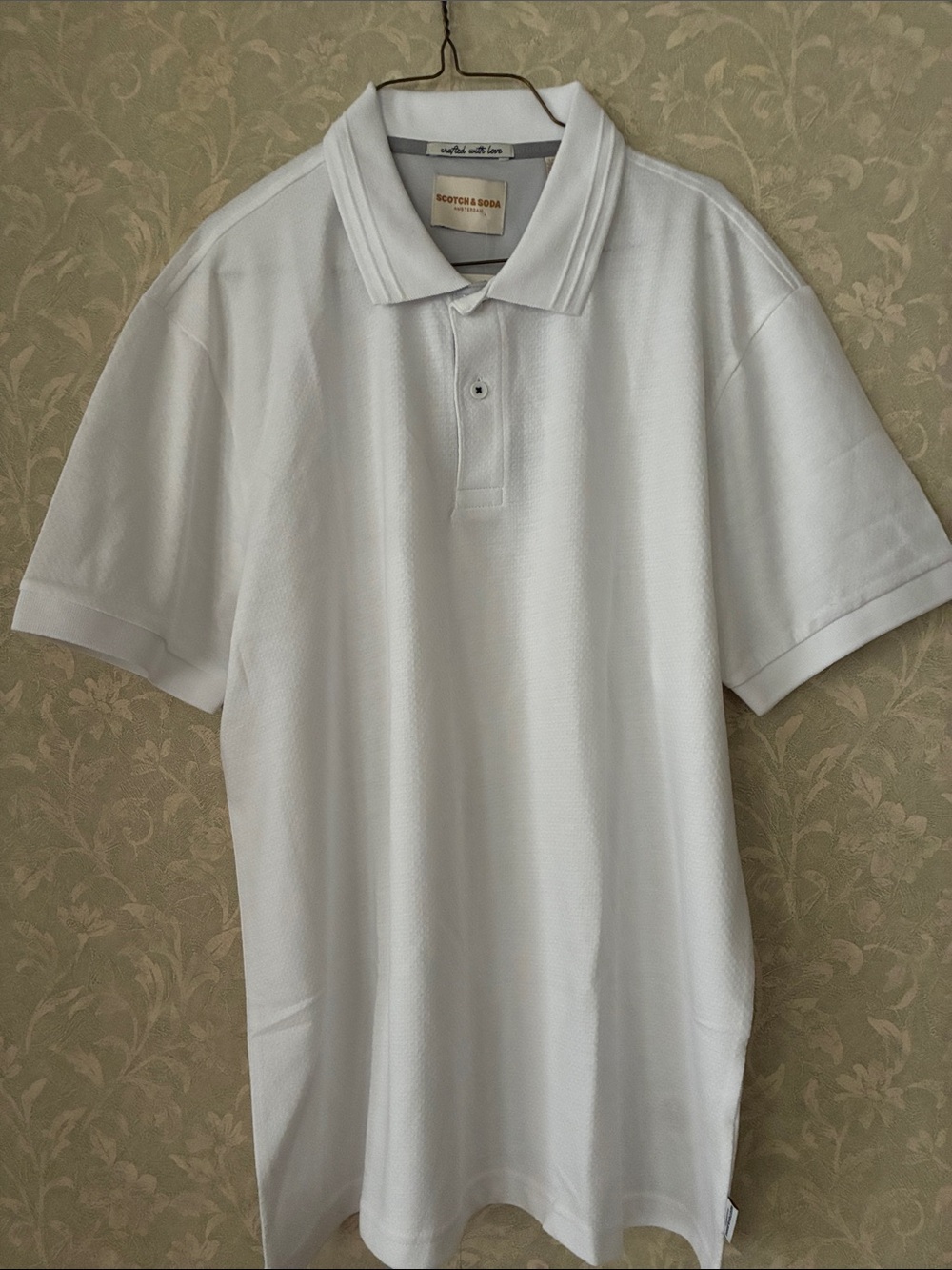 Scotch & Soda White Men’s Polo Shirt